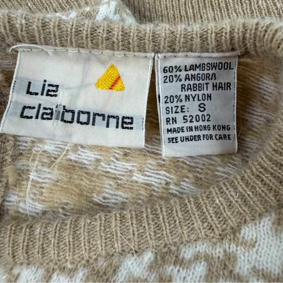 Vintage Wool Houndstooth Sweater - Picture 4 of 4